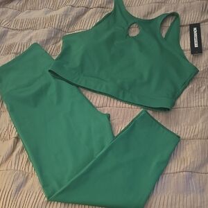 Fashion Nova Green Workout Set